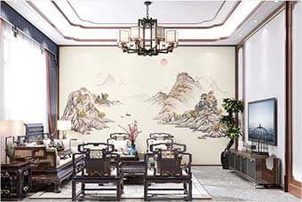 昌江森佰汇航空纤维墙咔（巴山蜀水）