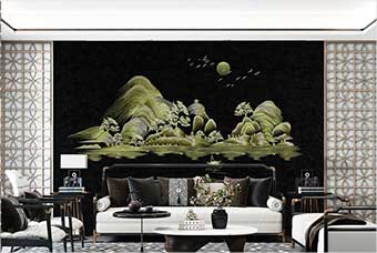 昌江森佰汇航空纤维墙咔(湖光山色)