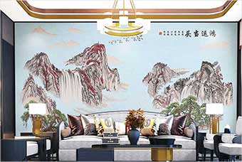 昌江森佰汇航空纤维墙咔（鸿运当头）